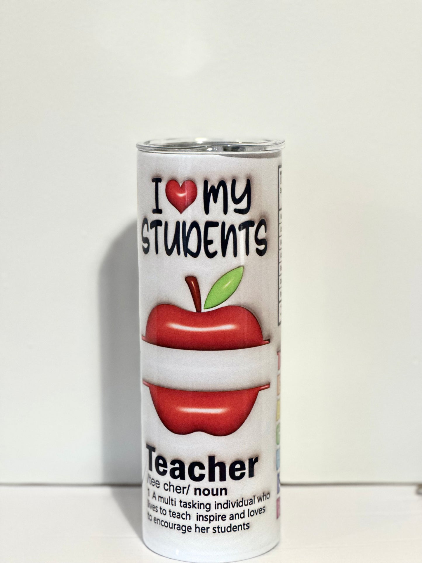 I love my students tumbler