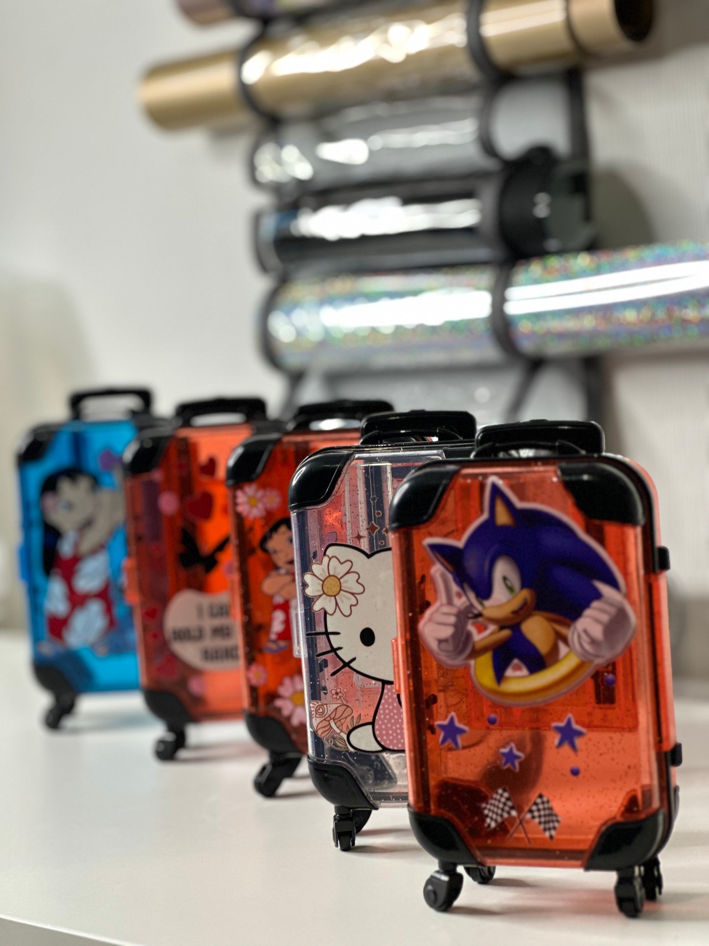 Mini suitcase holder