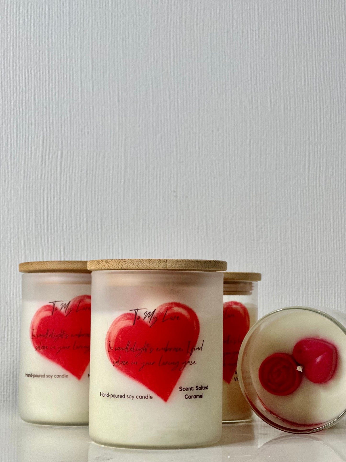 Scented lovers candles