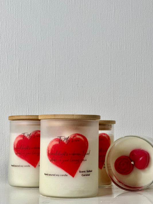 Scented lovers candles