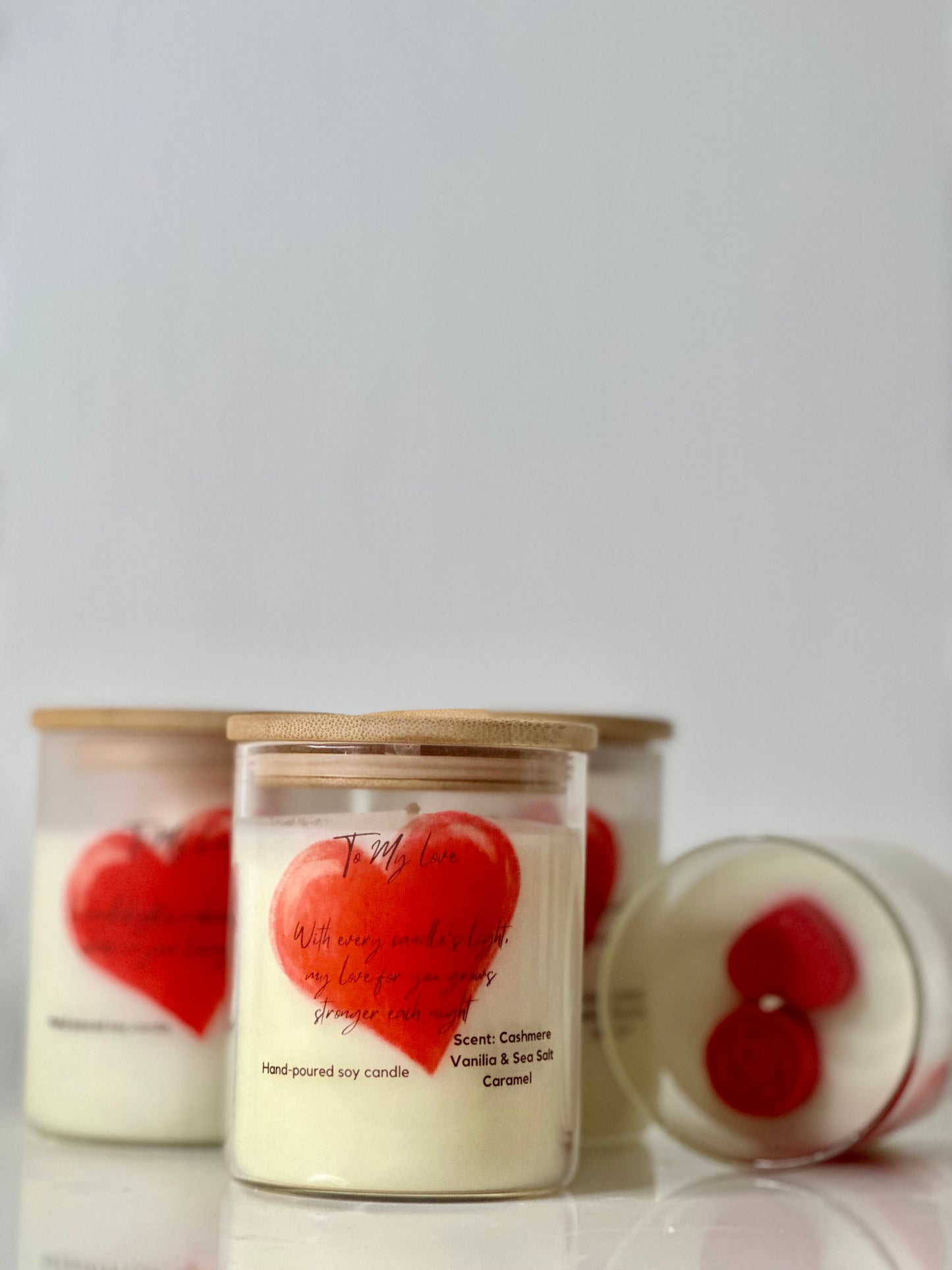 Scented lovers candles