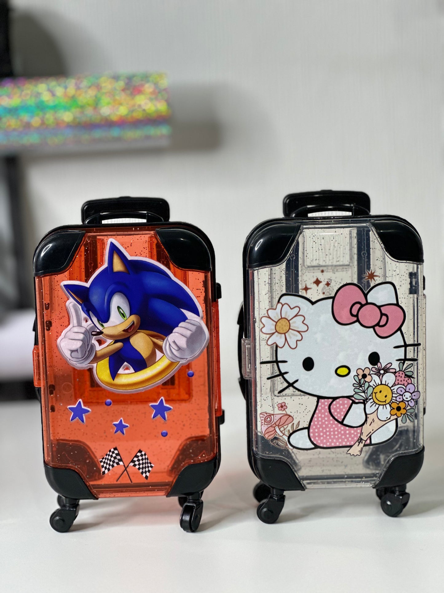 Mini suitcase holder